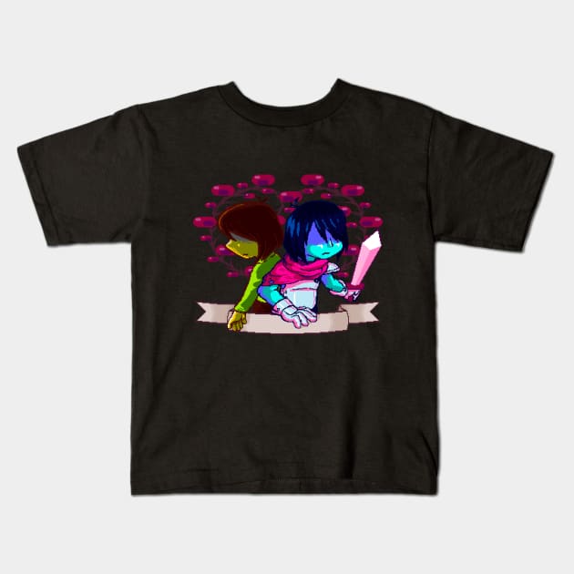 Kris - Deltarune Kids T-Shirt by maverickmichi